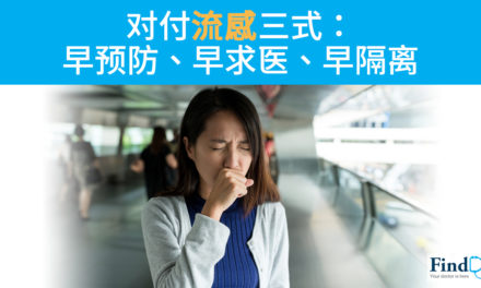 对付流感三式:早预防、早求医、早隔离