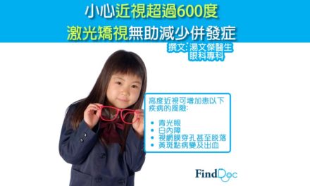小心近視超過600度 激光矯視無助減少併發症